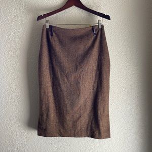 Fall/winter Zara Basic, vintage wool pencil skirt made in Spain